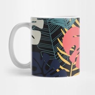 Tropical Leaf Pattern Mug